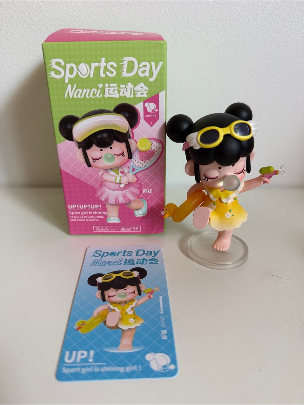 Nanci Sports Day - SWIMMING Yellow Girl Figurine Toy